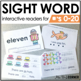 Numbers 0 to 20 Interactive Sight Word Reader Bundle | Num