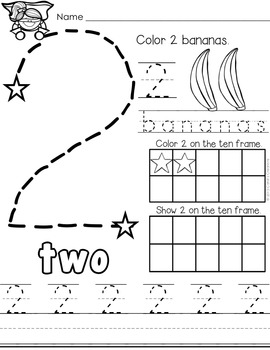 number practice 1 10 by cahills creations teachers pay