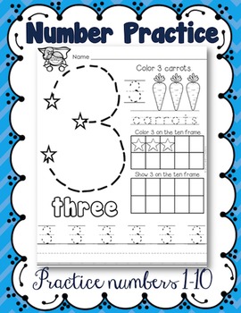 Preview of Number Practice 1-10