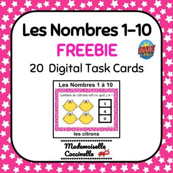 Preview of Numbers 1-10 Boom cards FREEBIE / Les Nombres 1 à 10 jeux de Boom GRATUIT