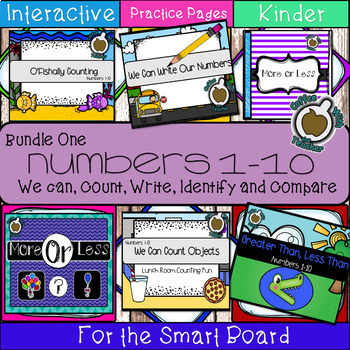 Preview of Numbers 1-10 Growing Bundle (SMART Board)