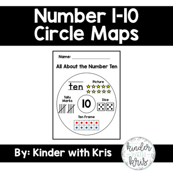Preview of Numbers 1-10 Circle Maps