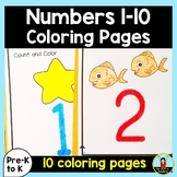 Numbers 1-10 Coloring Pages
