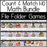 Numbers 1-10 Count & Match File Folder Games Bundle