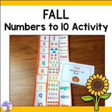 Fall / Autumn Numbers to 10 Counting Booklet & Activity