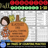 Numbers 1-10 Counting Practice Worksheets and Activities p