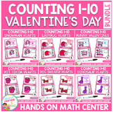 Numbers 1-10 Counting Task Cards Valentine's Day Bundle