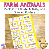 Numbers 1-10 Cut and Paste Activity - Farm Animals