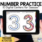 Numbers 1 -10 Digital Seesaw Activities