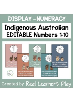 Preview of Numbers 1-10 - Indigenous Australian Language - EDITABLE