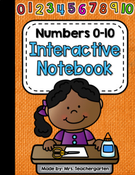Preview of Numbers 0-10 Interactive Notebook