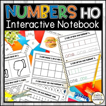 Preview of Numbers 1-10 Interactive Notebook - Number Recognition and Formation