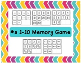 Numbers 1-10 Memory Game