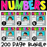 Numbers 1-10 No Prep Math Printables BUNDLE for Kindergarten