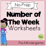 Number of the Week No-Prep Pre-K Packet (Covers 1-10)