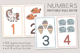 Numbers 1-10 Printable Wall Decor for Classroom Homeschool