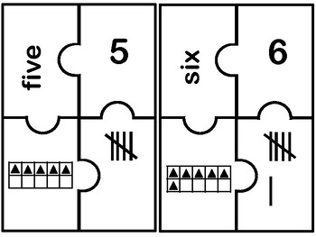 numbers 1 10 puzzle by sweeties teachers pay teachers