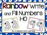 Numbers 1-10 Rainbow Write And Fill the Numbers