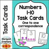 Numbers 1-10 Number Sense Task Cards for One to One Corres