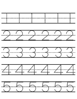 Numbers 1-10 Tracing Practice by Audrey Rodriguez | TPT