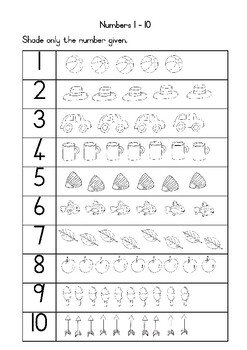 numbers 1 10 workbookworksheets by wendy de kock tpt