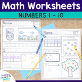 Numbers 1 - 10 Worksheets
