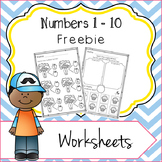 Numbers 1 - 10 Worksheets Freebie