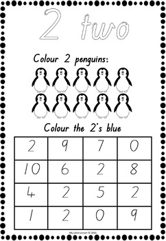 numbers 1 10 worksheets qld beginners font by my little lesson tpt