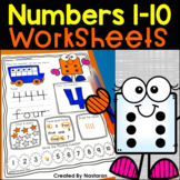 Numbers 1-10 Worksheets Write Trace Numbers To 10 Recognit