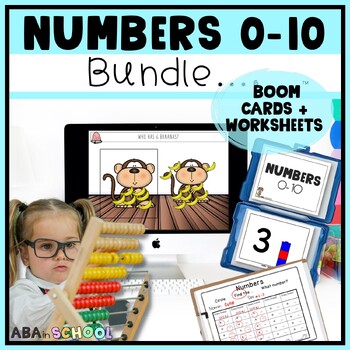Preview of Learning Numbers to 10 Number Sense BUNDLE Worksheets Activities & Math Games