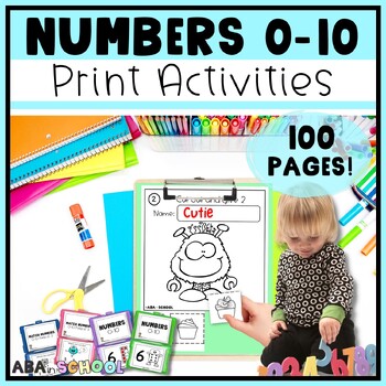 Learning Numbers to 10 Number Sense Worksheets Activities and Math Games
