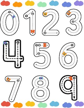 Preview of Numbers 1-10 and colors activities- numeros y colores actividades