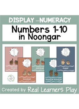 Preview of Numbers 1-10 in Noongar - Display
