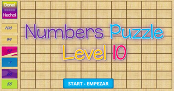 Preview of Digital Numbers 1-100 Digital Self-Checking puzzle - For any learning platform.