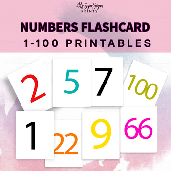 numbers 1 100 flashcards printable flashcards by kayla chew printables