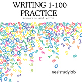 Numbers 1-100 Numeral and Word Writing Practice
