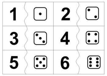 dice number match teaching resources teachers pay teachers