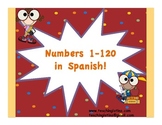 Numbers 1-120 in Spanish!