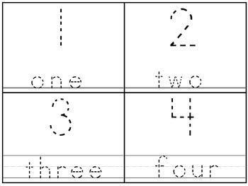 Numbers 1-20 4x5 Tracing Cards By Teach At Daycare 