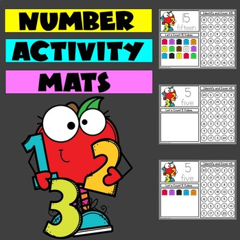 Preview of Numbers 1-20 Activity Mats | Snap Cubes Counting Mats