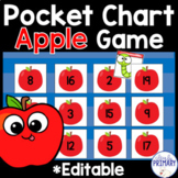 Apple Math Pocket Chart Game Hide & Seek, Circle Time Game