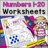 Numbers 1-20 Assessments Write Trace Numbers To 20 Free Worksheet