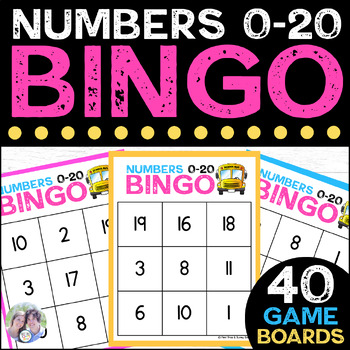 Numbers 1-20 BINGO | Number BINGO | Number Recognition Math Activity