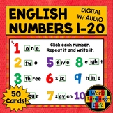 NUMBERS 1-20 BOOM CARDS ⭐ English Boom Cards ⭐ 1-20 Task C