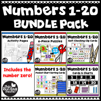 Preview of Numbers 1-20 Bundle Pack