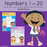 Numbers 1-20 Worksheets Bundle | Kindergarten