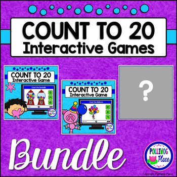 Preview of Numbers 1-20: Counting Games for PowerPoint BUNDLE