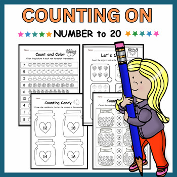 Preview of Numbers 1-20 Counting Practice