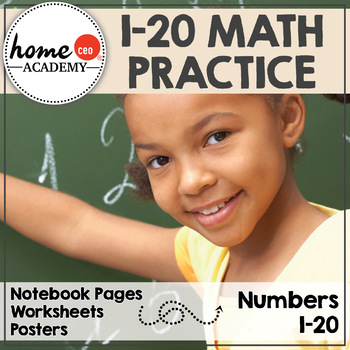 Preview of Numbers 1-20 (Interactive Notebook & Decor Pack)