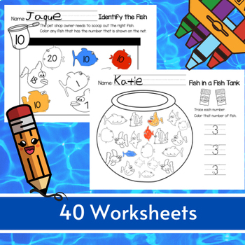 numbers 1 20 kindergarten posters centers worksheets